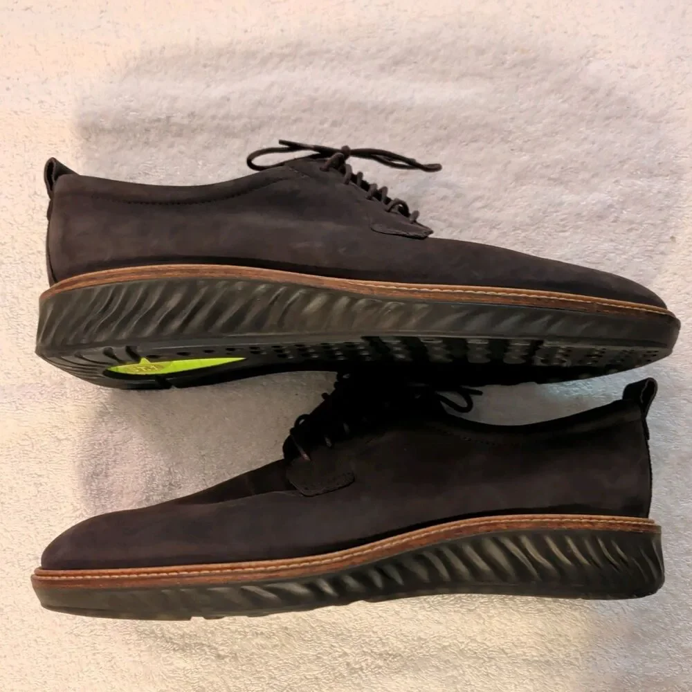 Ecco Mens Shoes ST.1 Suede Hybrid Size 12/12.5 Dark Brown Suede